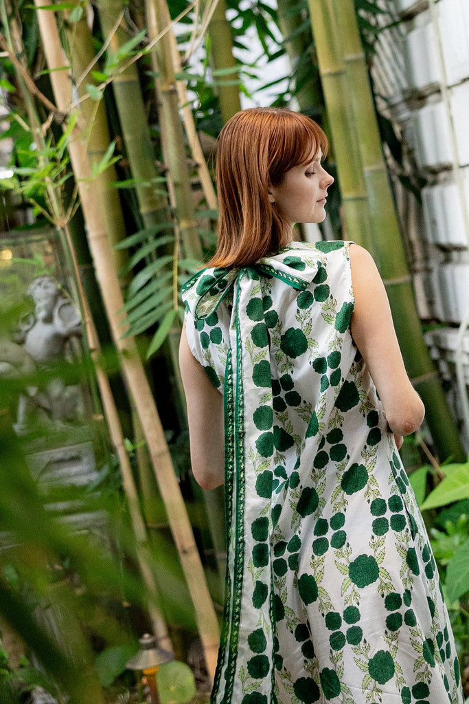 Tibi Dress | Emerald Green SUE SARTOR Marigold