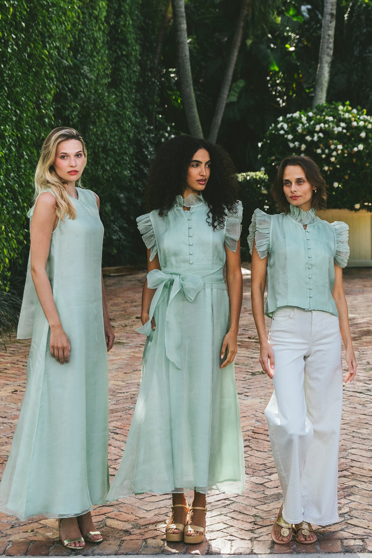Fairfield Top | Mint Organza