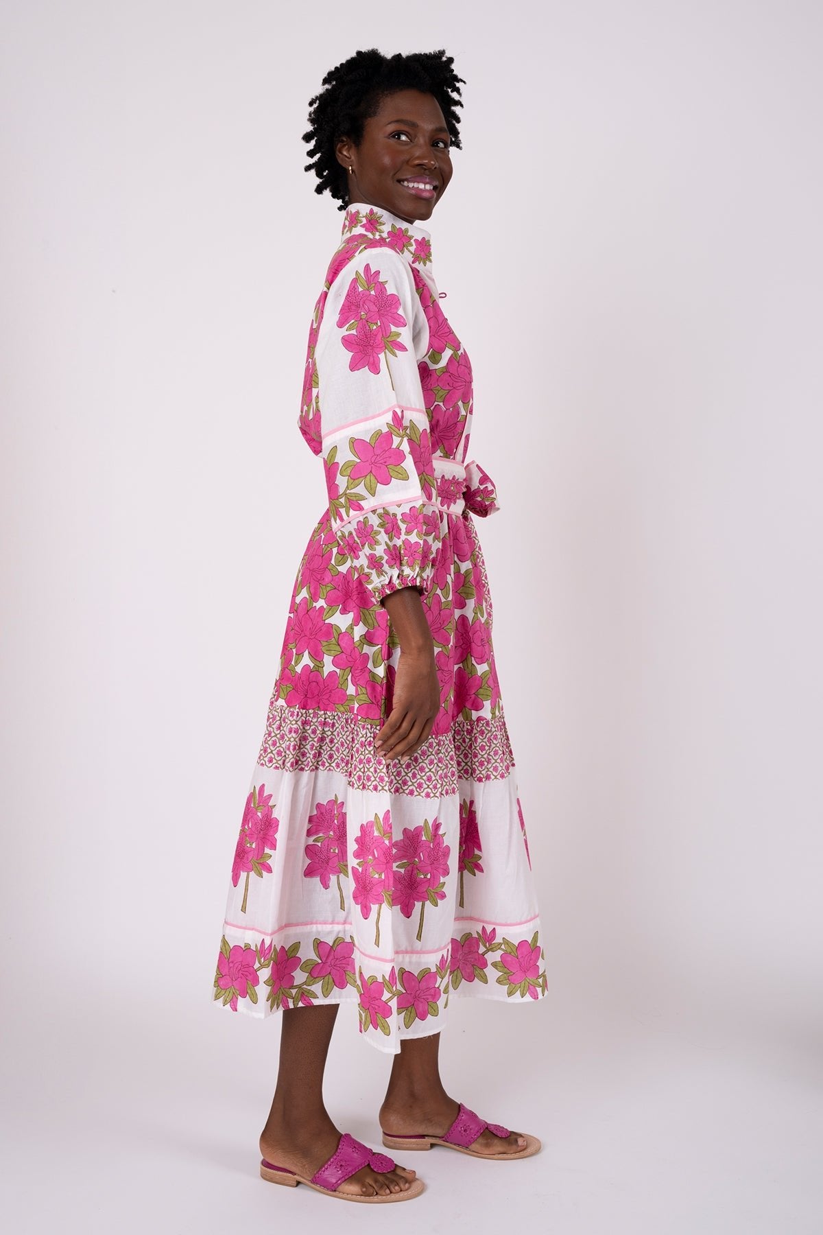 SUE SARTOR Flounce | Fuchsia Azalea