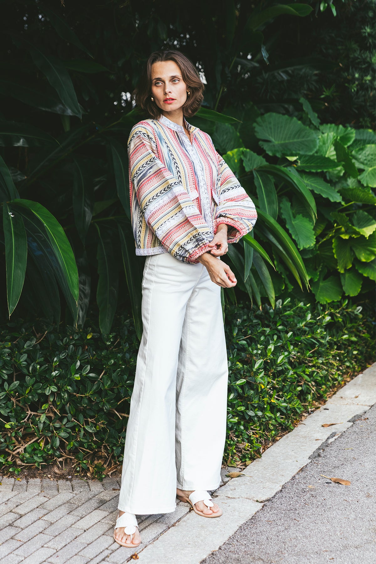 Blouson Jacket | Cap Ferrat Ikat Stripe