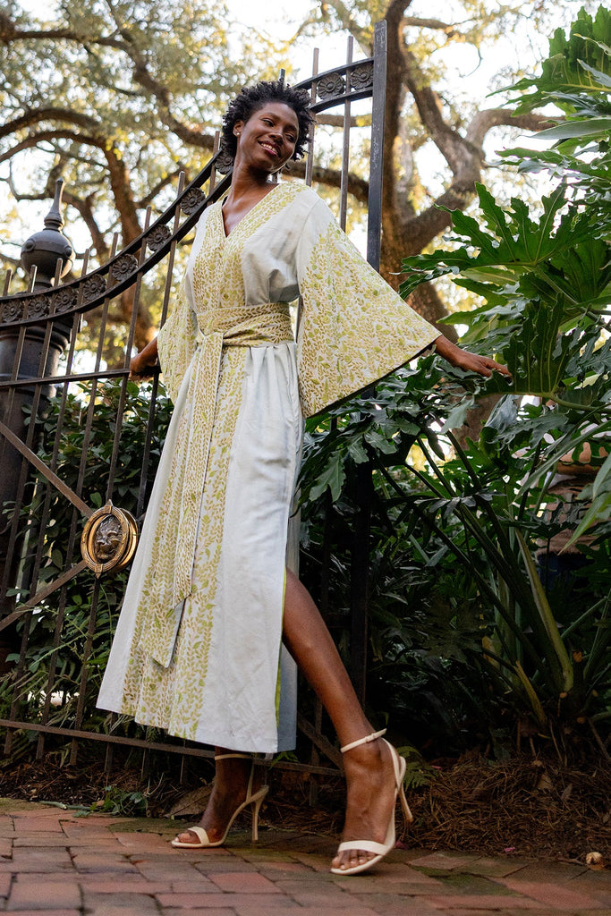 SS Kaftan | Robins Egg Blue/Chartreuse SS Kaftan | Robins Egg Blue/Chartreuse