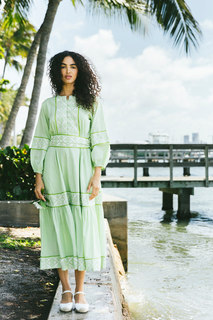 flounce dress long sleeve Long Sleeve Flounce Hem Hailey Dress In Classic Navy, Classic Navy / Regular / XL