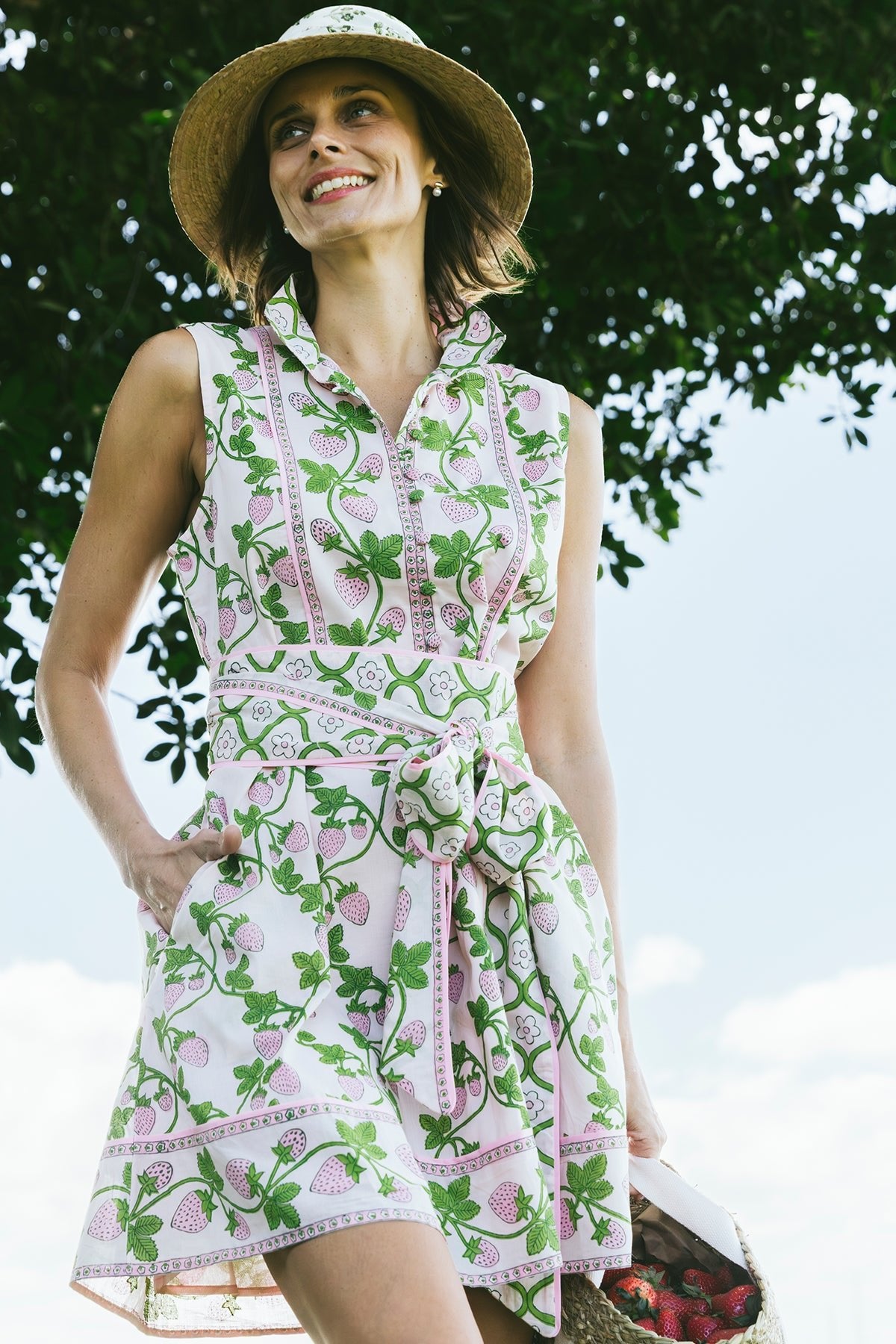 Sue Sartor Mini Sin Mangas Flounce™️ | Bambú de hibisco