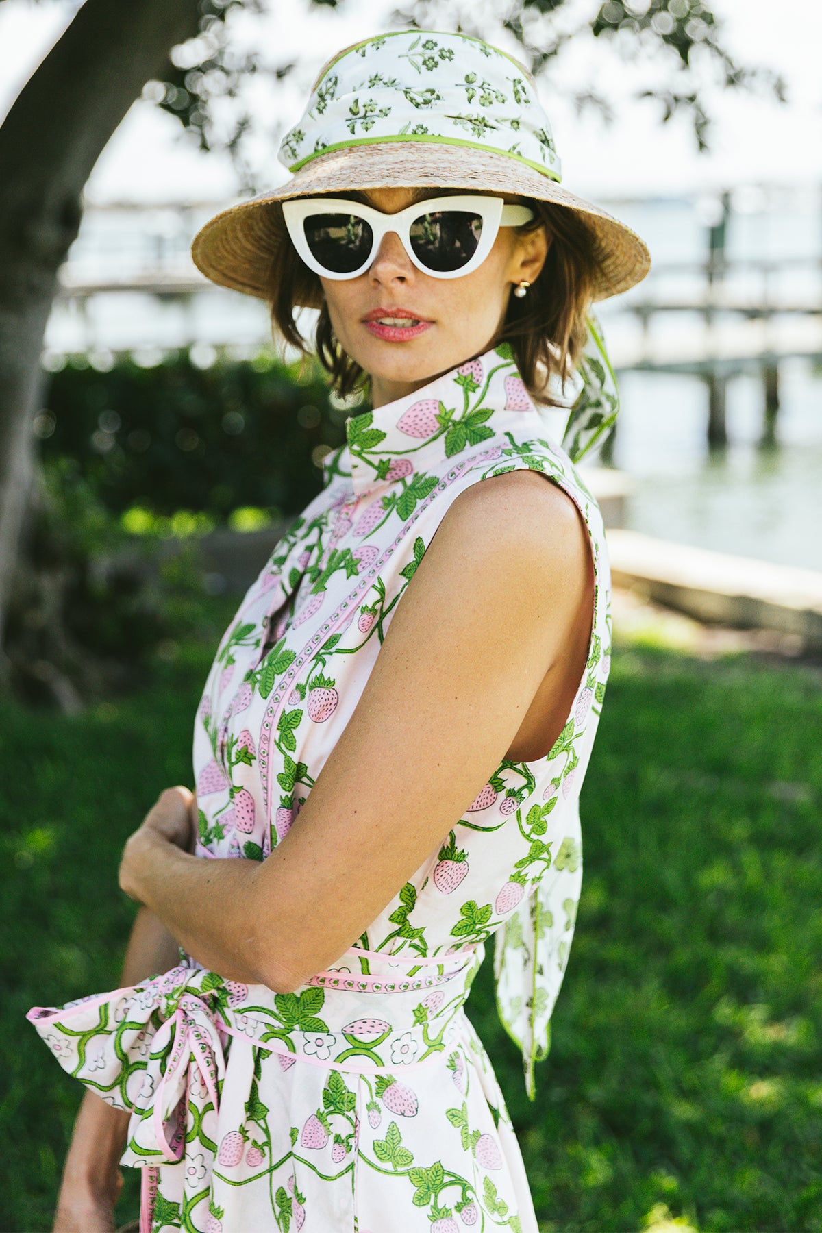 Sue Sartor Mini Sin Mangas Flounce™️ | Bambú de hibisco