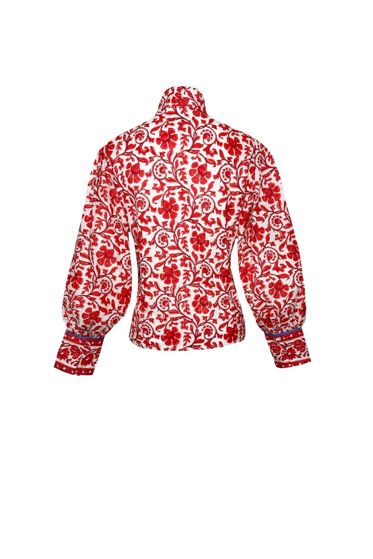 Boxy Balloon Sleeve Top | Cherry Victorian Frieze