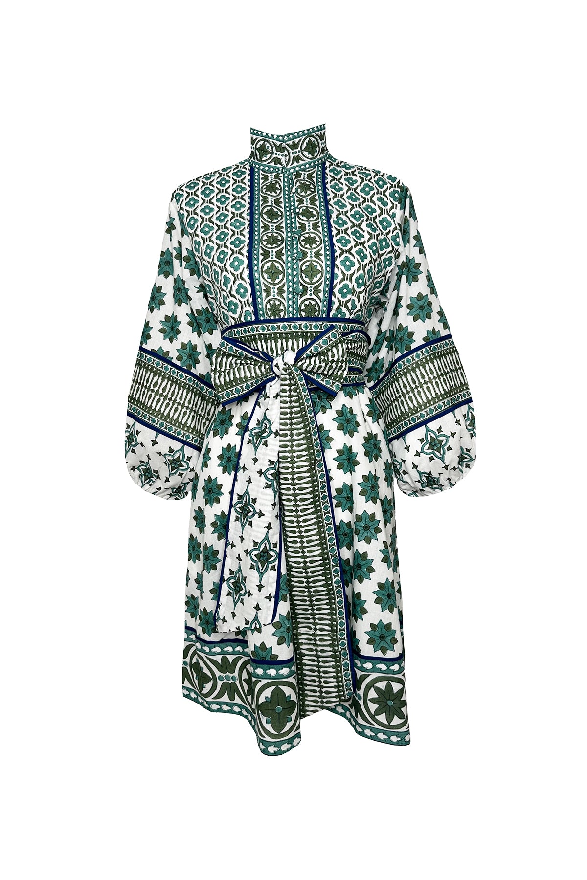 SUE SARTOR Flounce Shorty | Verdigris Fiore