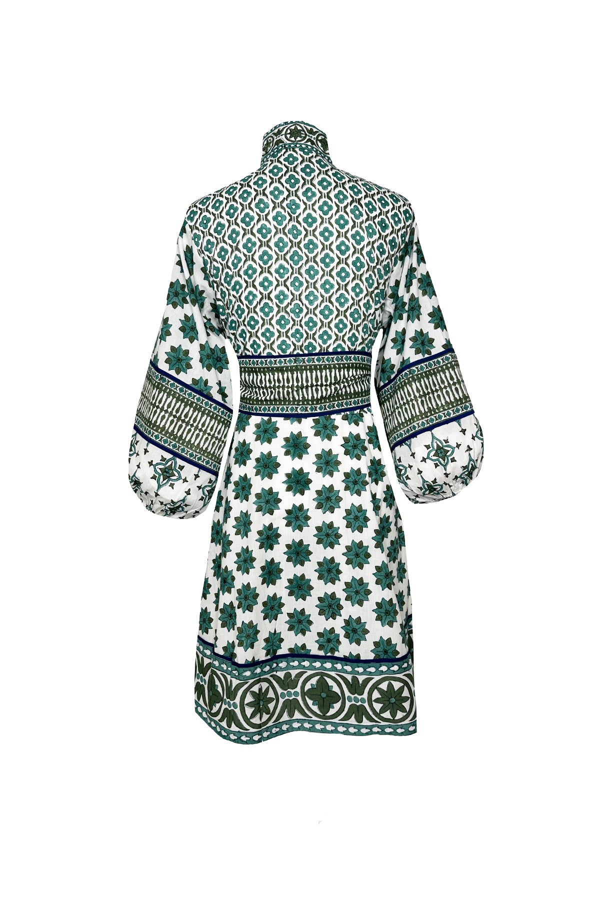 SUE SARTOR Flounce Shorty | Verdigris Fiore