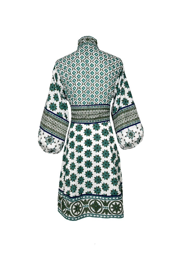 SUE SARTOR Flounce Shorty | Verdigris Fiore