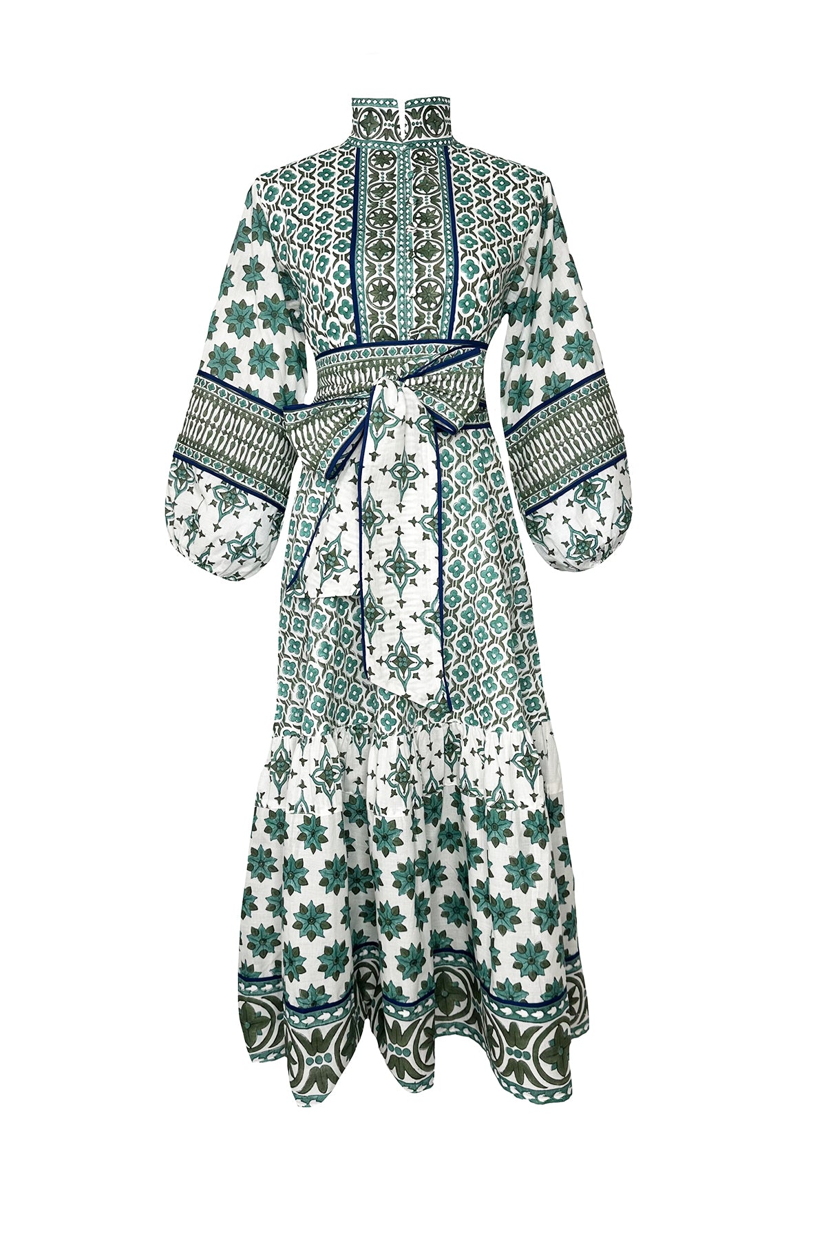 SUE SARTOR Flounce | Verdigris Fiore