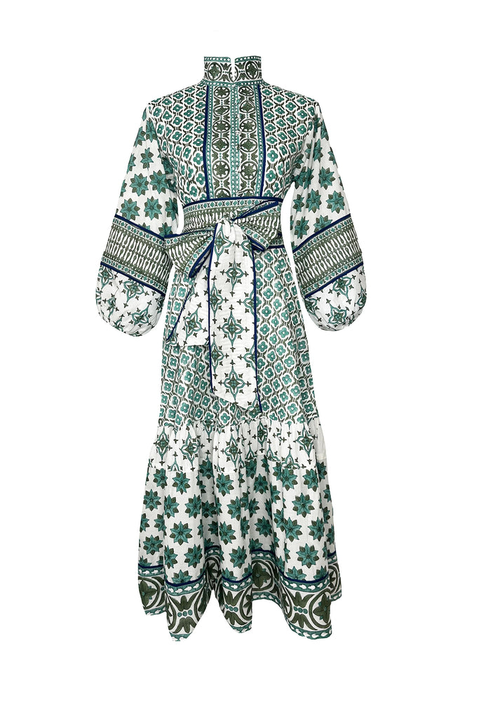 SUE SARTOR Flounce | Verdigris Fiore