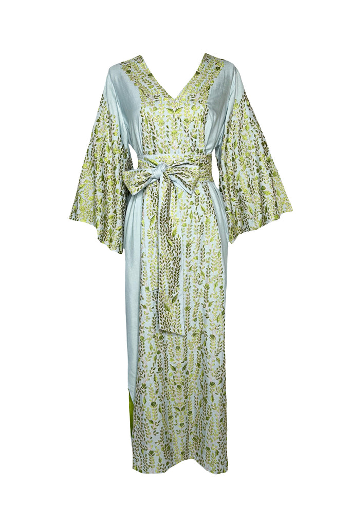 SS Kaftan | Robins Egg Blue/Chartreuse