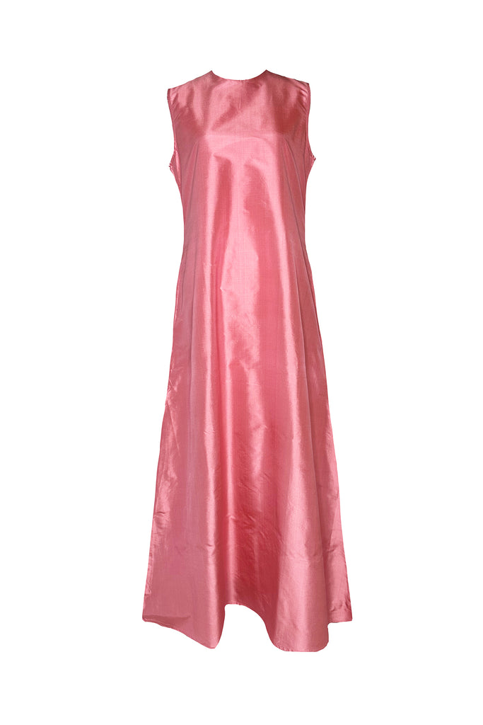 Tibi Dress | Coral Pink Silk Taffeta