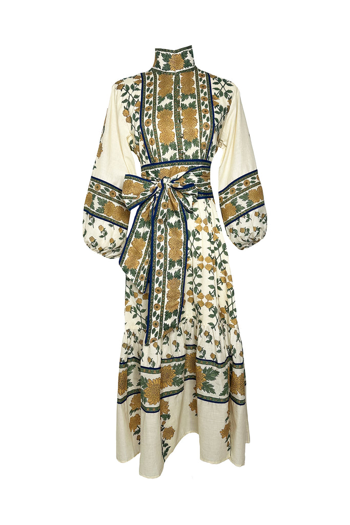 SUE SARTOR Flounce | Honey/Olive Mum