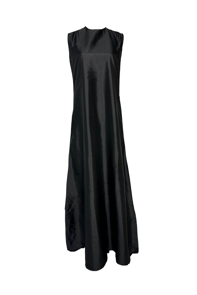 Tibi Dress | Black Silk Taffeta