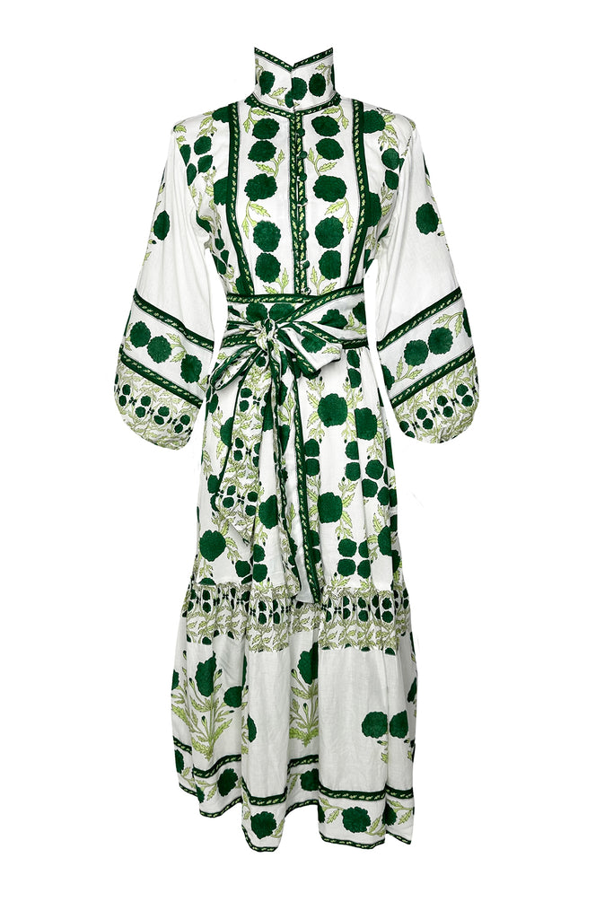 SUE SARTOR Flounce Emerald Green SUE SARTOR Marigold