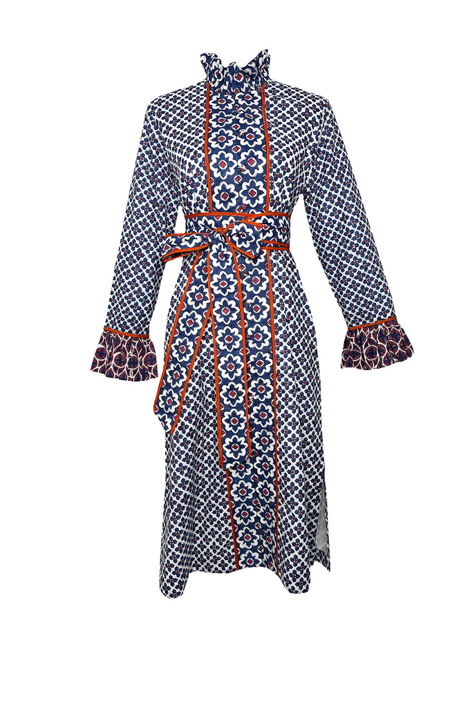 Montalcino Midi | Burgundy/Navy Piazza