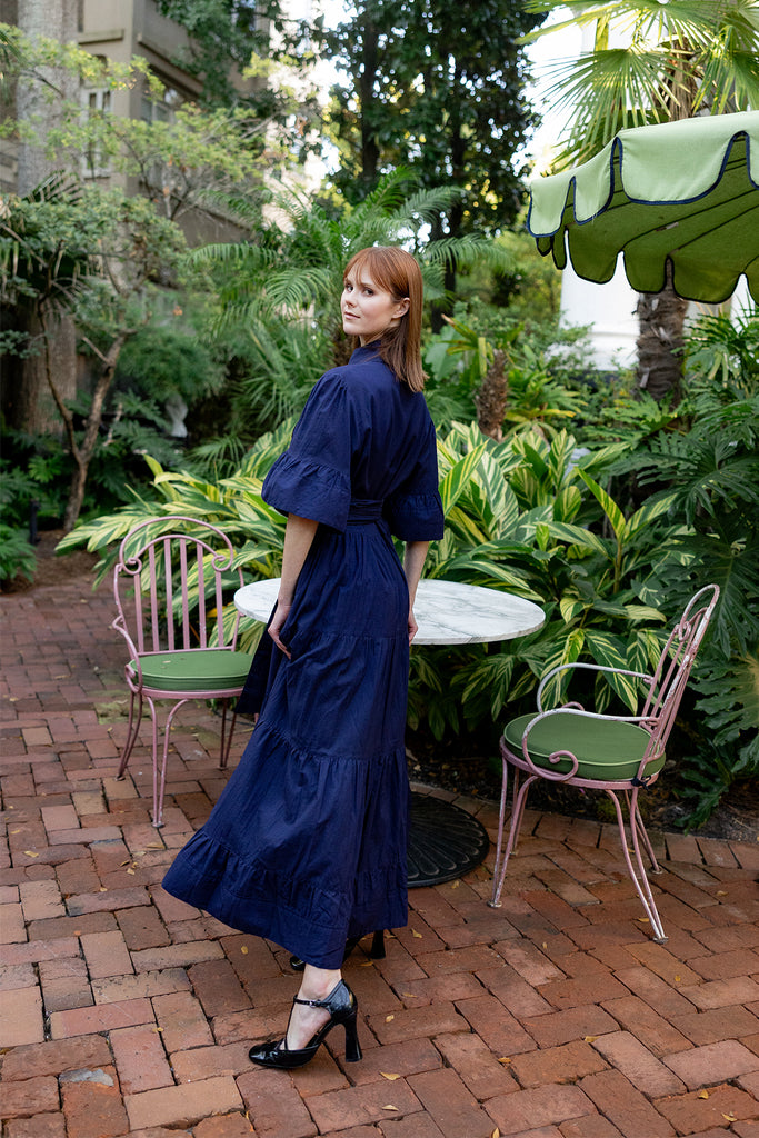 navy blue kaftan dress Navy blue kaftan dresses online. Modest maxi dress by Nuichan