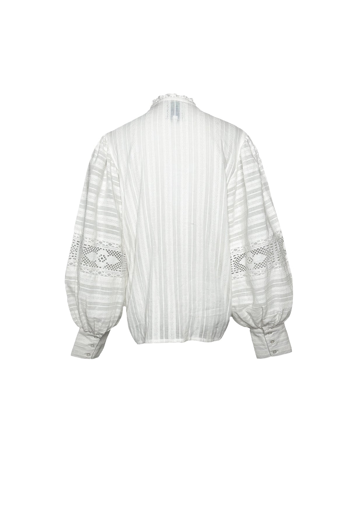 Crochet Ribbon Lace Top | White – SUE SARTOR