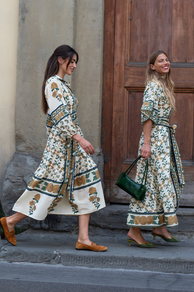 SUE SARTOR Flounce | Honey/Olive Mum