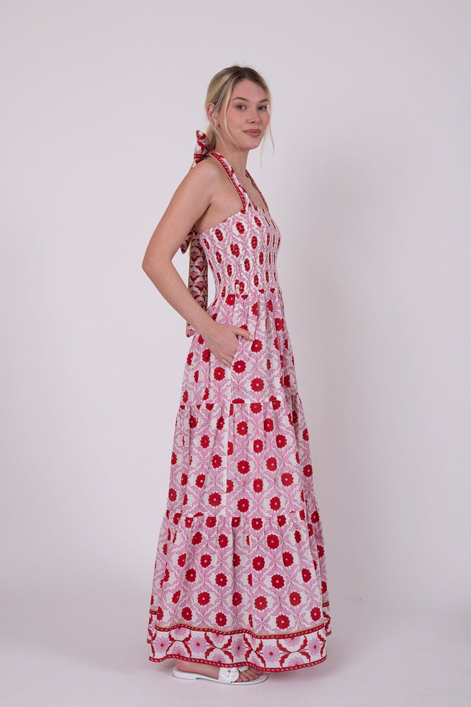 slim fit dress slacks Smocked Halter Dress