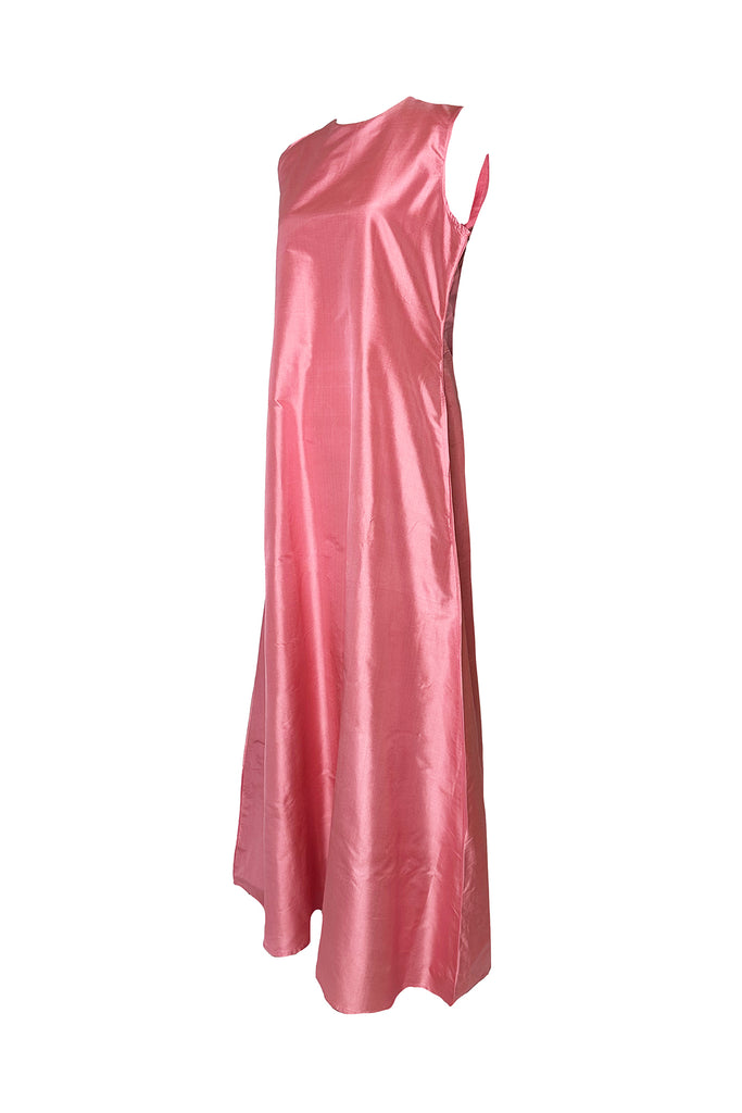 Tibi Dress | Coral Pink Silk Taffeta