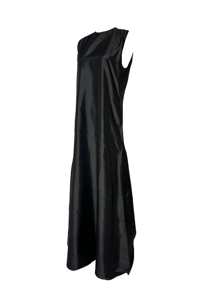 Tibi Dress | Black Silk Taffeta
