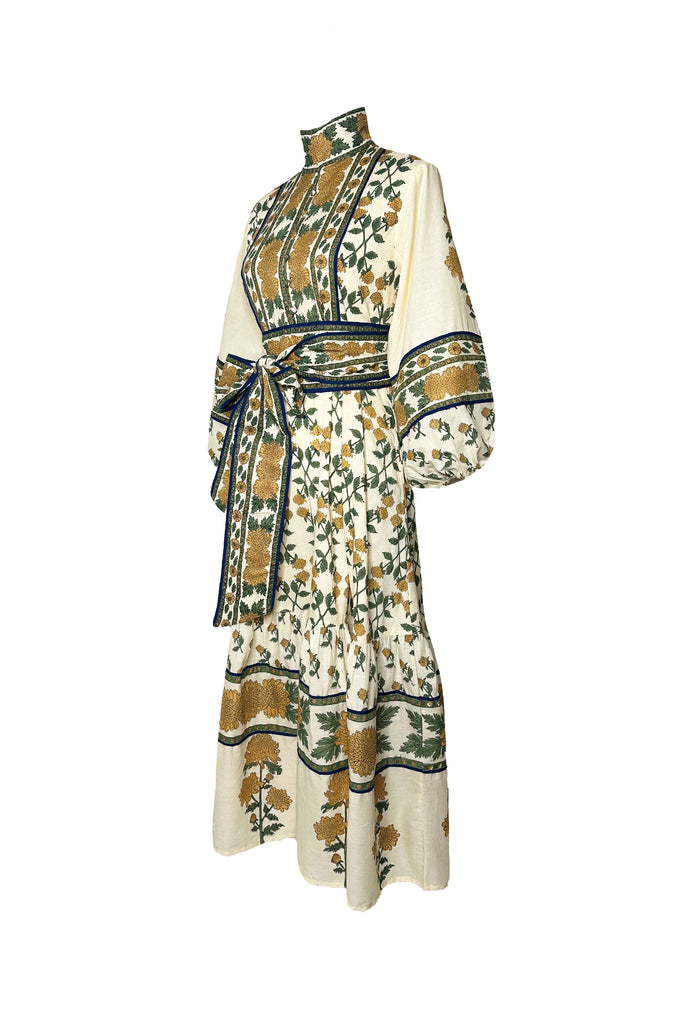 SUE SARTOR Flounce | Honey/Olive Mum