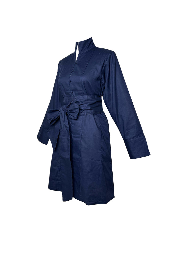 Marrakech Kaftan Short | Navy Cotton