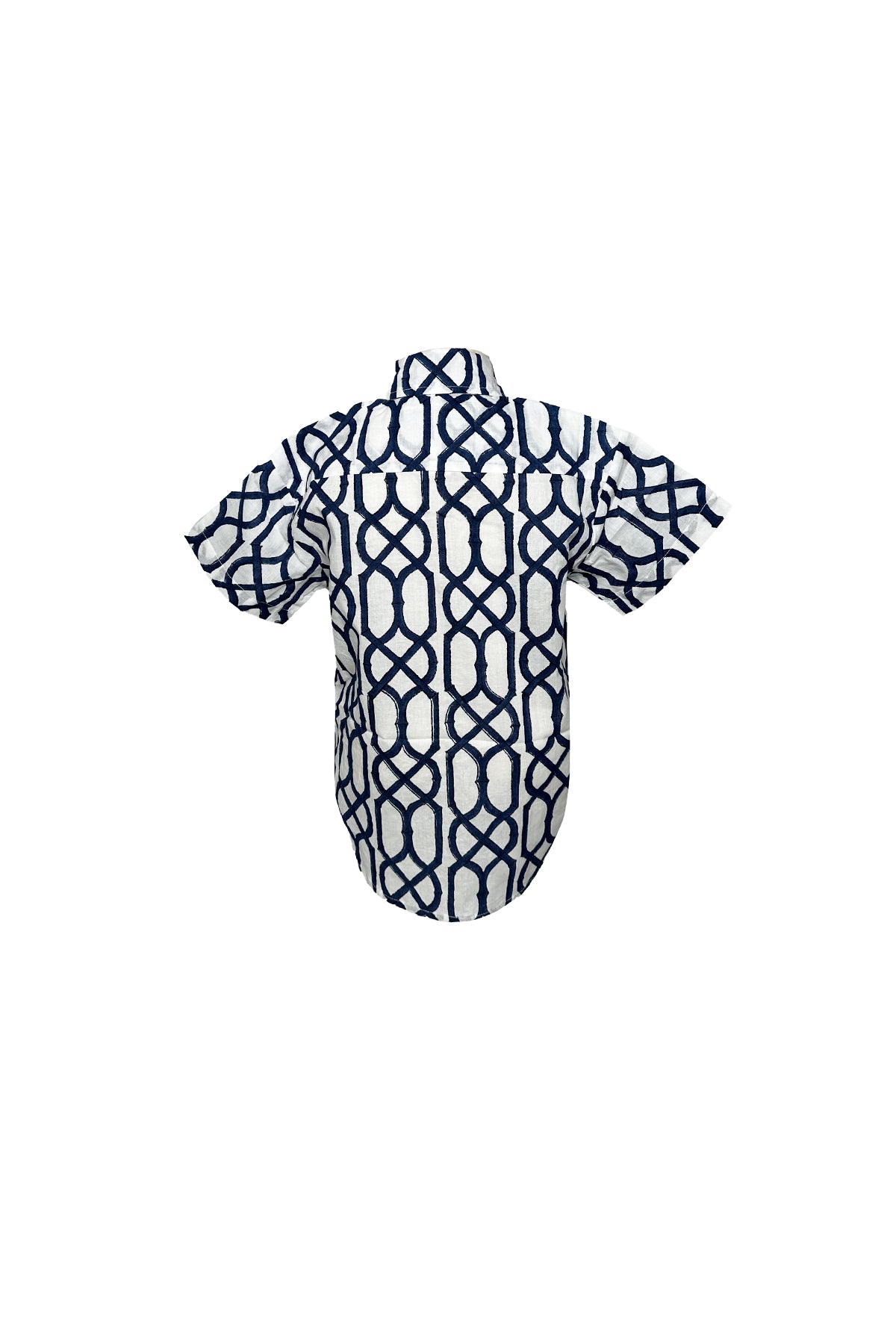 Little Boy's Cabana Shirt | Navy Bamboo