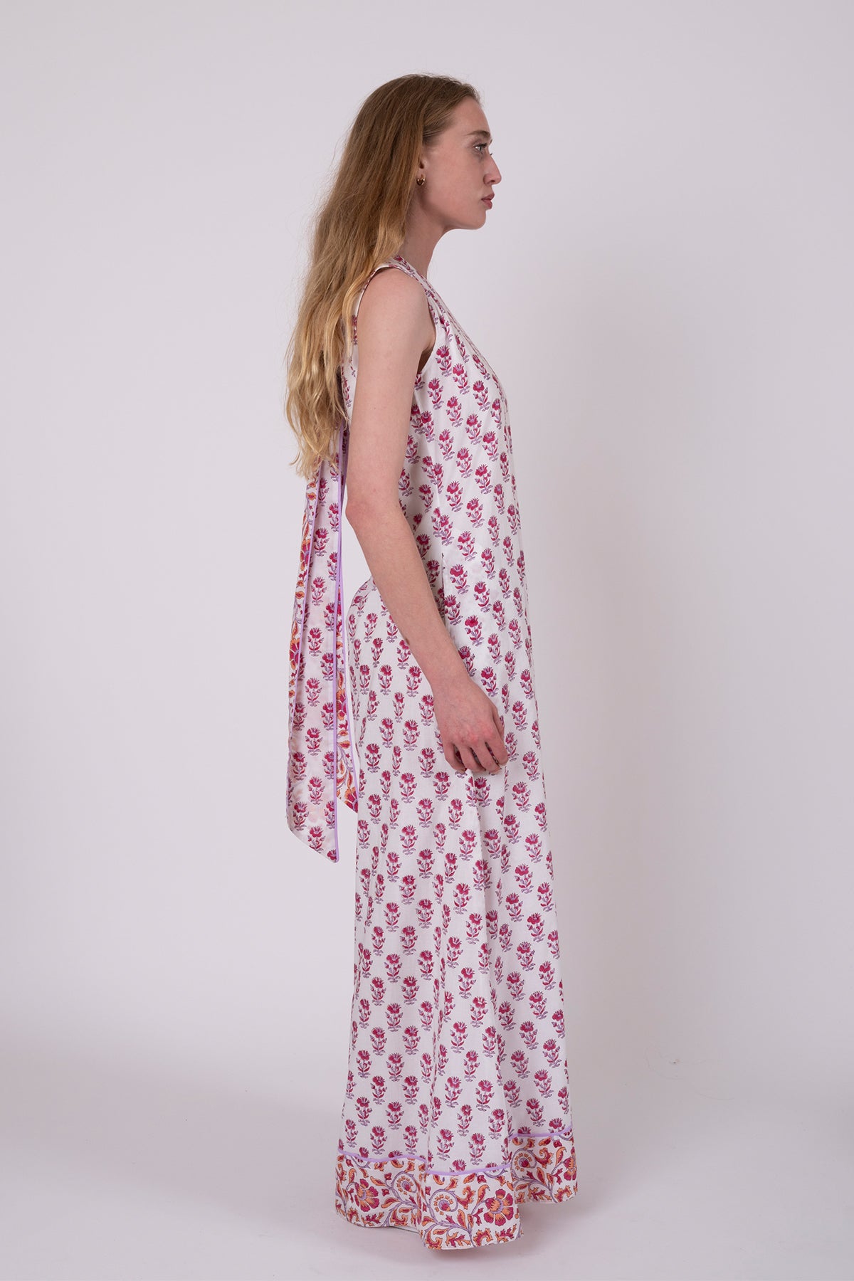 Tibi Dress | Cassis/Lavender Victorian Frieze