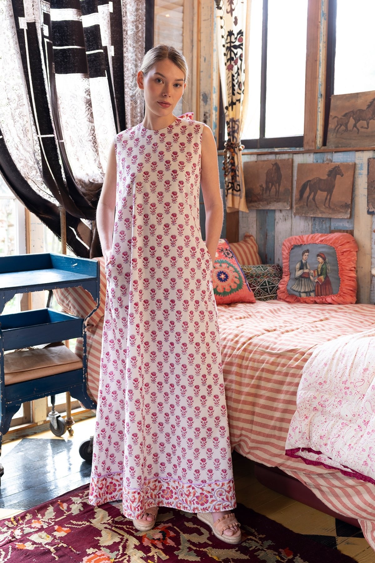Tibi Dress | Cassis/Lavender Victorian Frieze