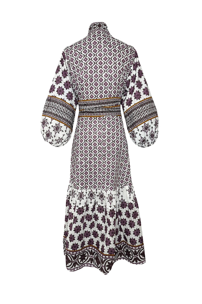 SUE SARTOR Flounce | Plum/Espresso Fiore