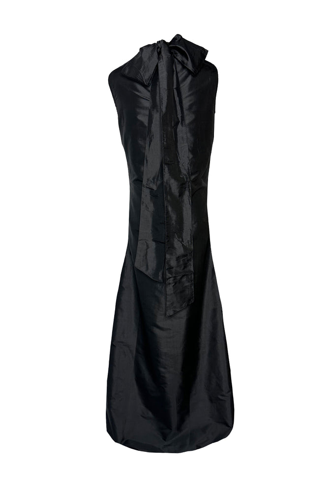 Tibi Dress | Black Silk Taffeta