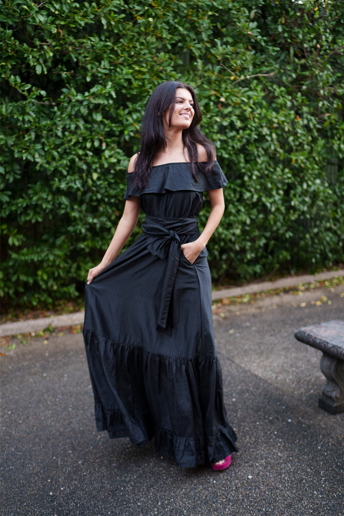 sleeveless seamed maxi dress taffeta small Sleeveless Seamed Maxi Dress Kelp / Medium