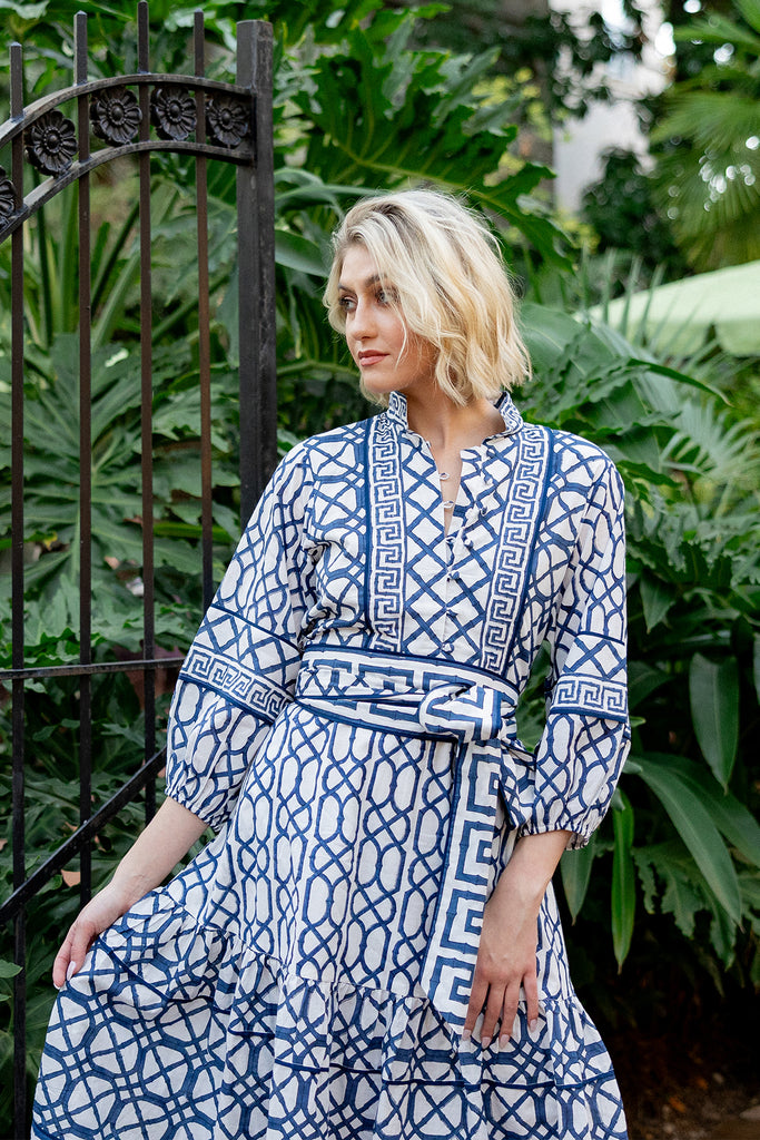 SUE SARTOR Flounce | Navy Bamboo