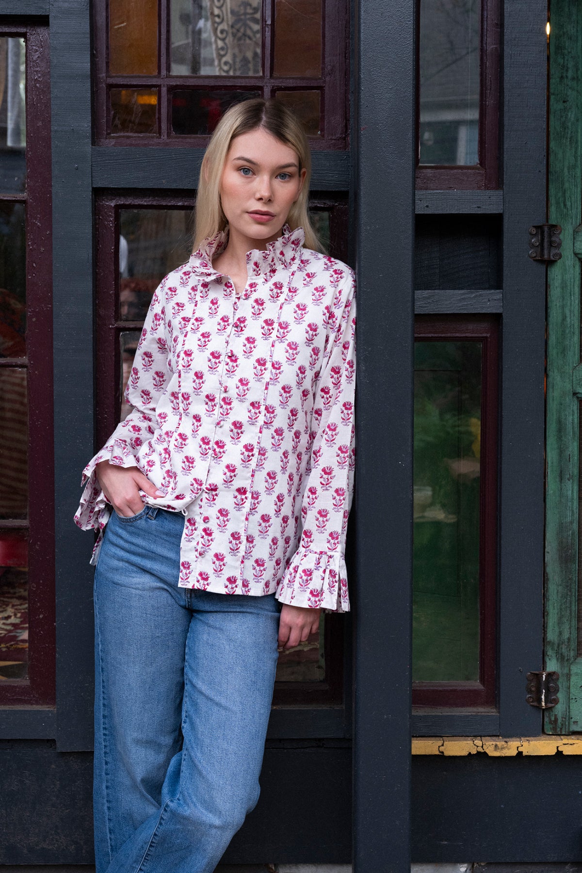 Montalcino Tunic | Cassis/Lavender Victorian Frieze