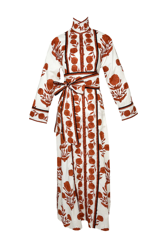Marrakech Kaftan | Terracotta SUE SARTOR Marigold