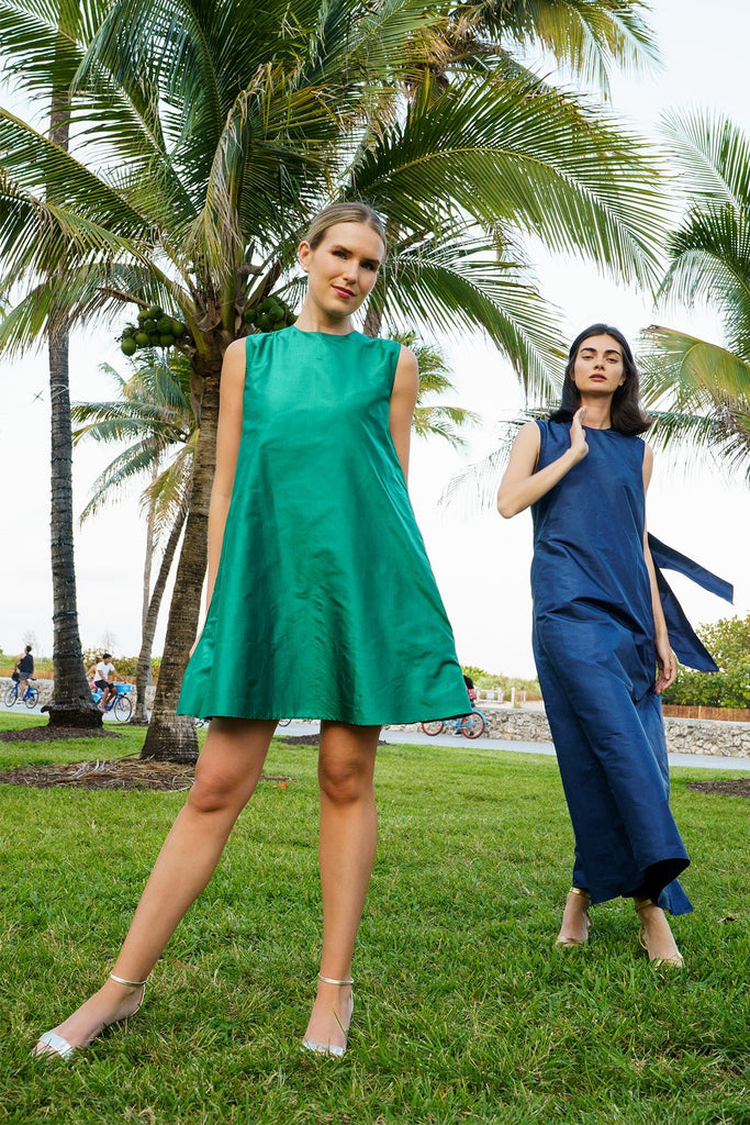 Tibi Mini Dress Silk Taffeta Mini Dress by SUE SARTOR M Tibi Mini Dress Silk Taffeta Mini Dress by SUE SARTOR M
