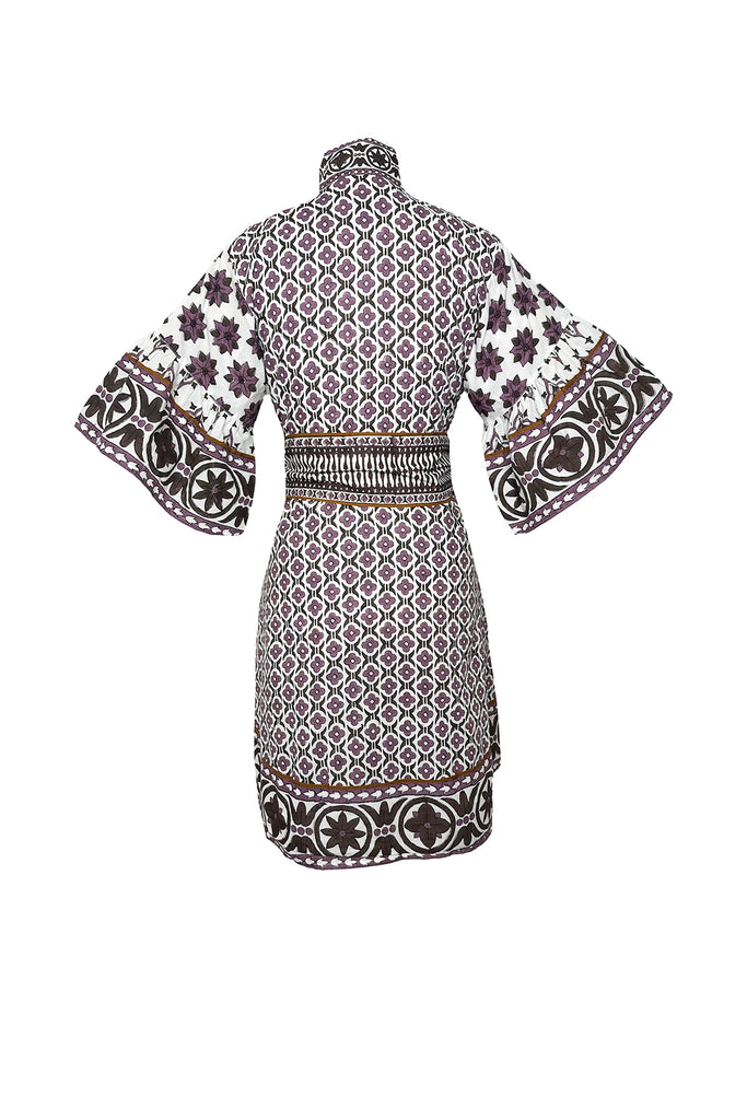Palladio Kaftan Short | Plum/Espresso Fiore