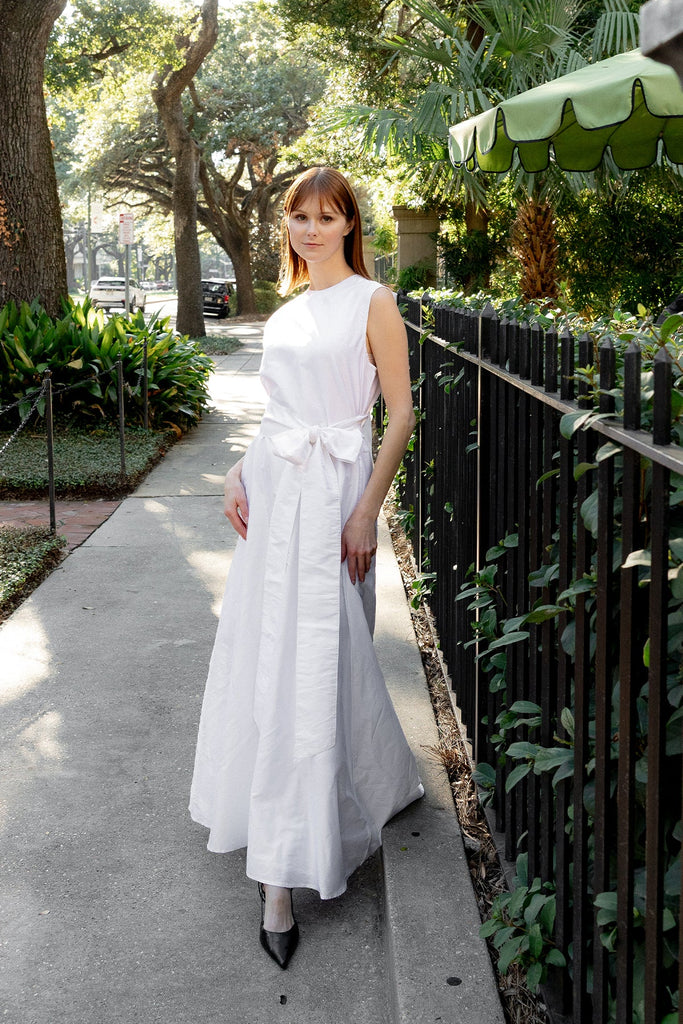 Tibi Dress | White Silk Taffeta