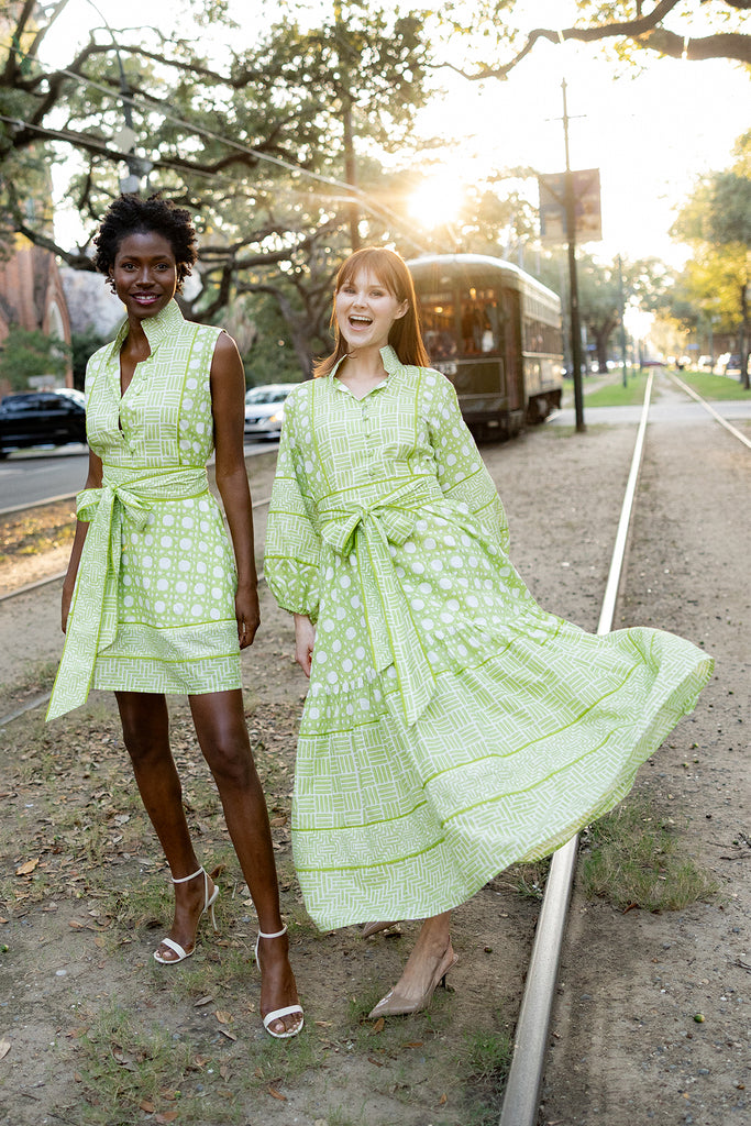 SUE SARTOR Flounce | Chartreuse Caning