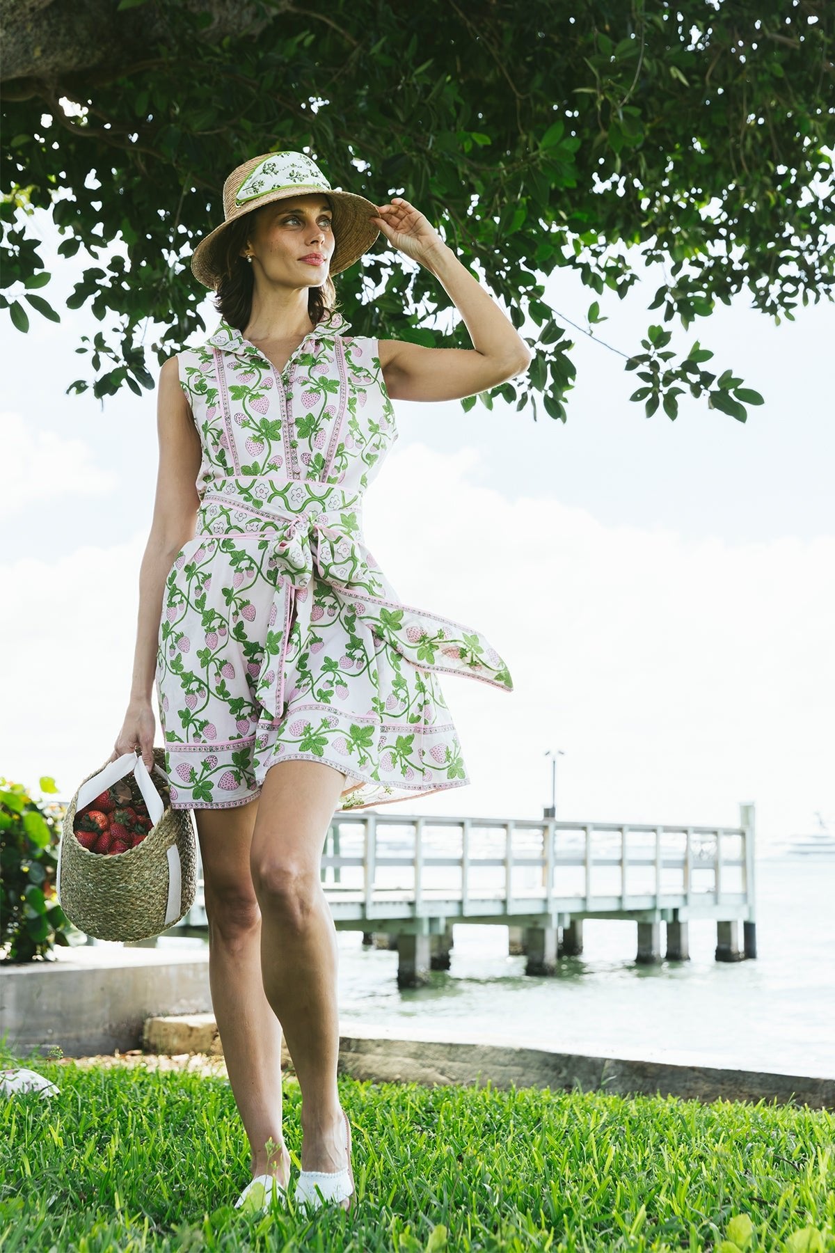 Sue Sartor Mini Sin Mangas Flounce™️ | Bambú de hibisco