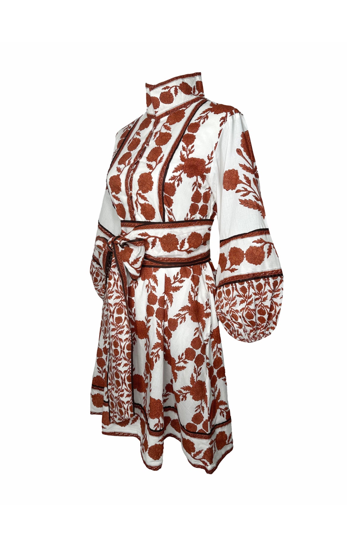 zimmermann edie button down short dress Zimmermann Belted Button-front Mini Dress