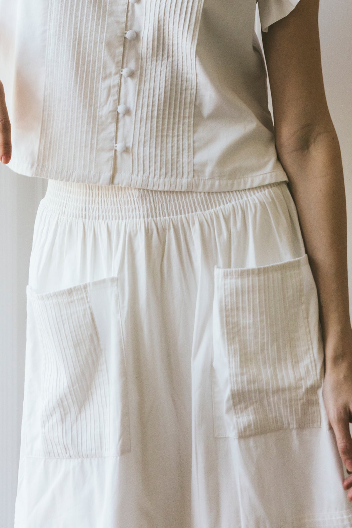 Fairfield Top | White Poplin