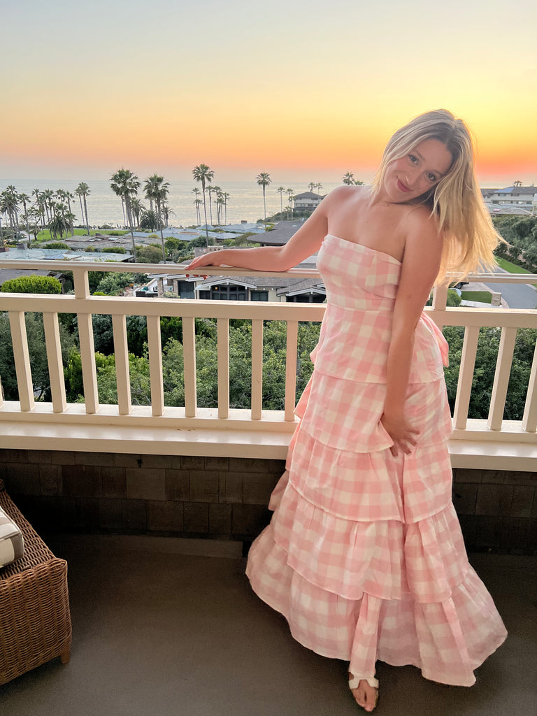 Tosia sales gingham dress