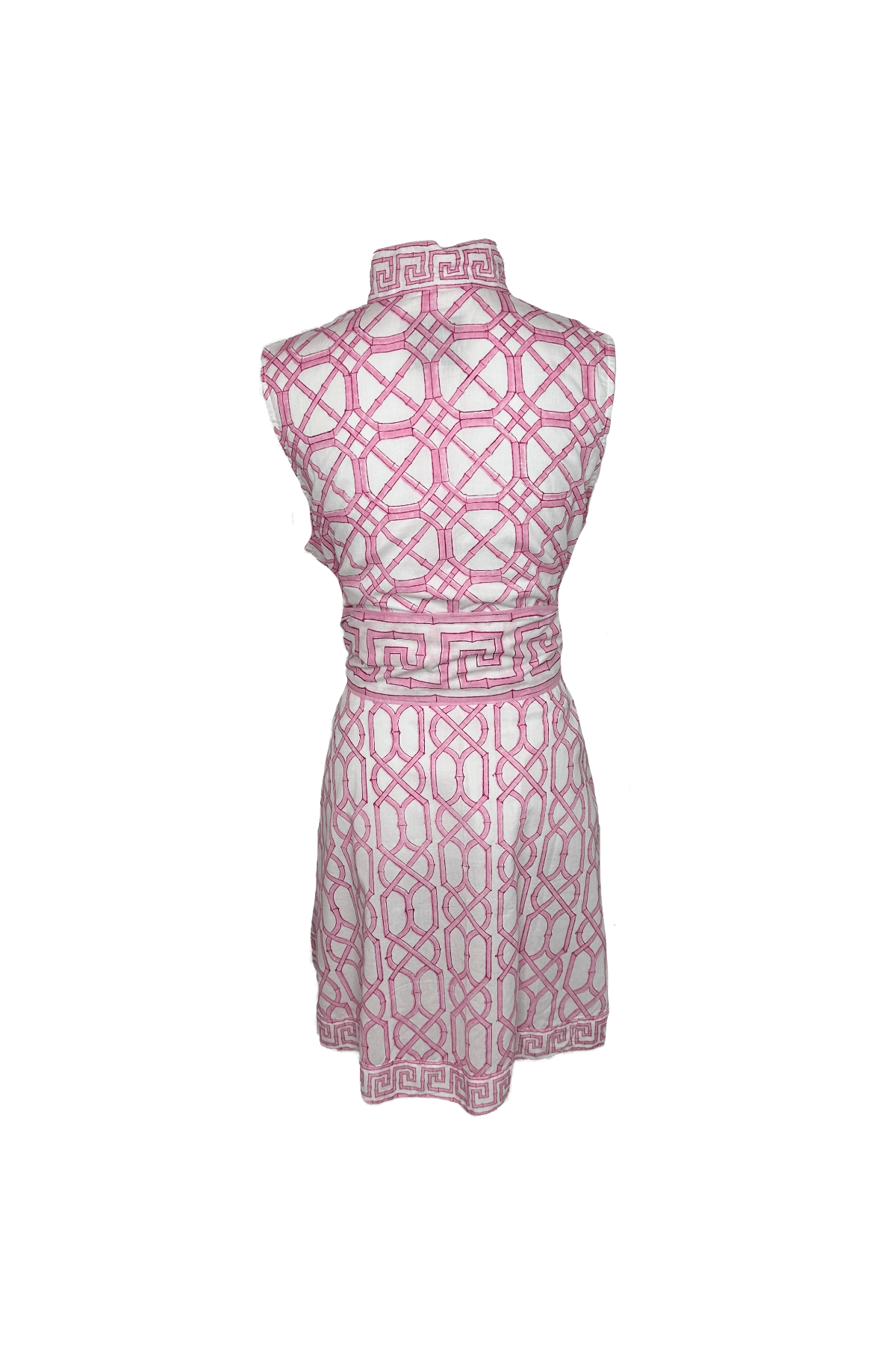 Sleeveless SUE SARTOR Flounce Mini | Hibiscus Bamboo