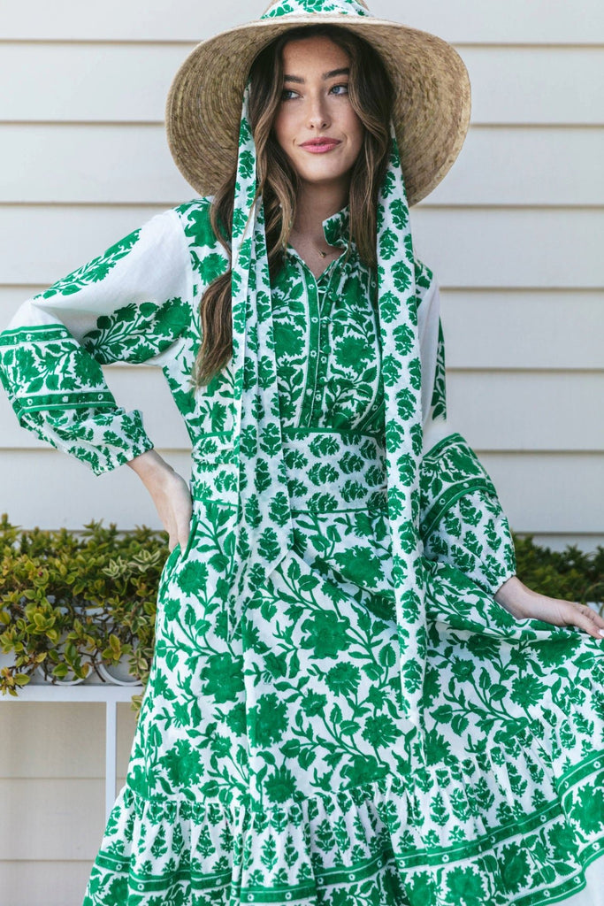 Sue Sartor Flounce | Kelly Green Vintage Lily XL Sue Sartor Flounce | Kelly Green Vintage Lily XL
