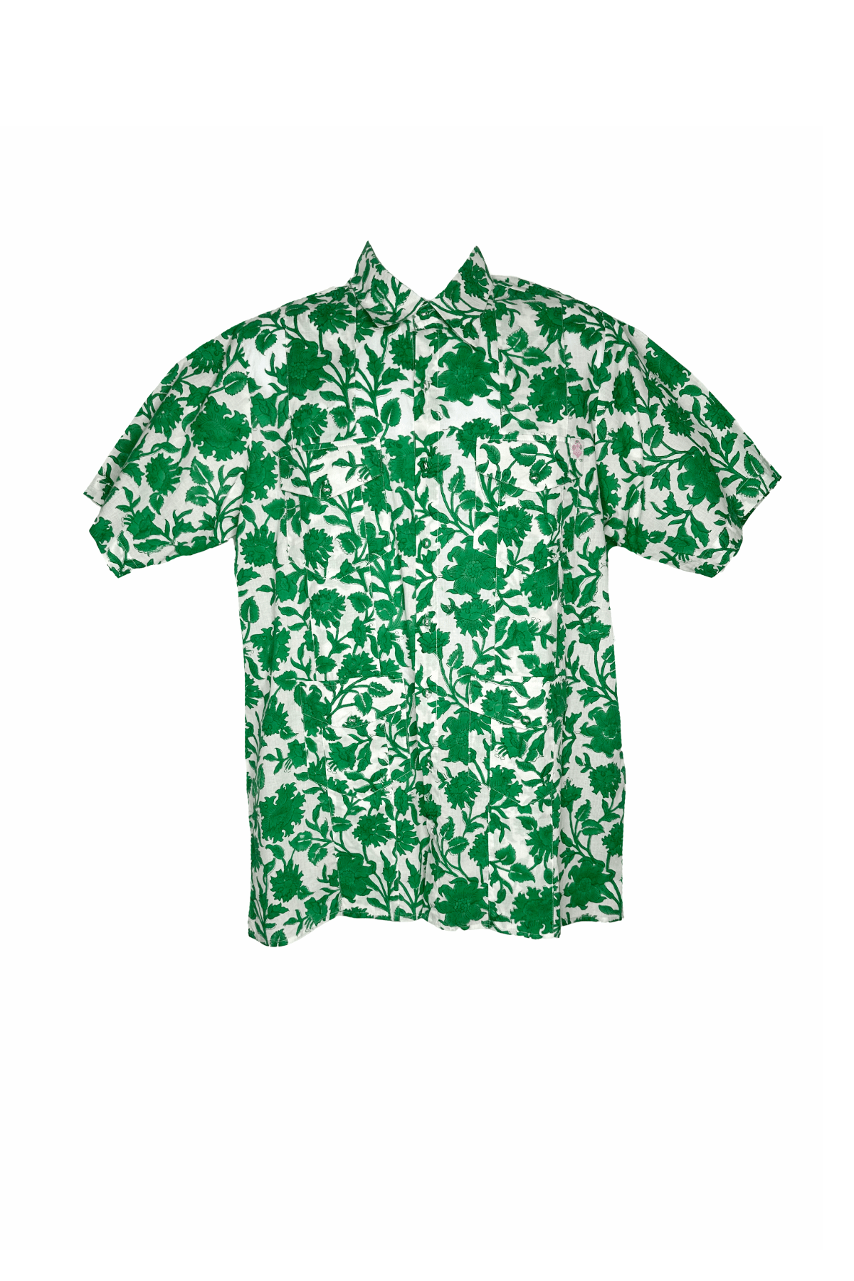 Camisa SS Cabaña | Lirio vintage verde kelly