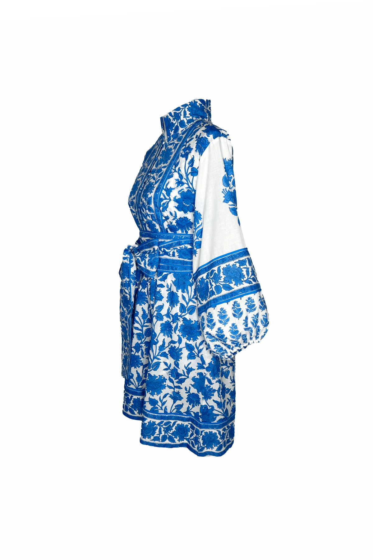 SUE SARTOR Flounce Shorty | Capri Blue Vintage Lily